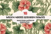 William Morris Geranium Seamless, a Pattern Graphic by PrintablesByFranklyn (Thumbnail 1 of 10)
