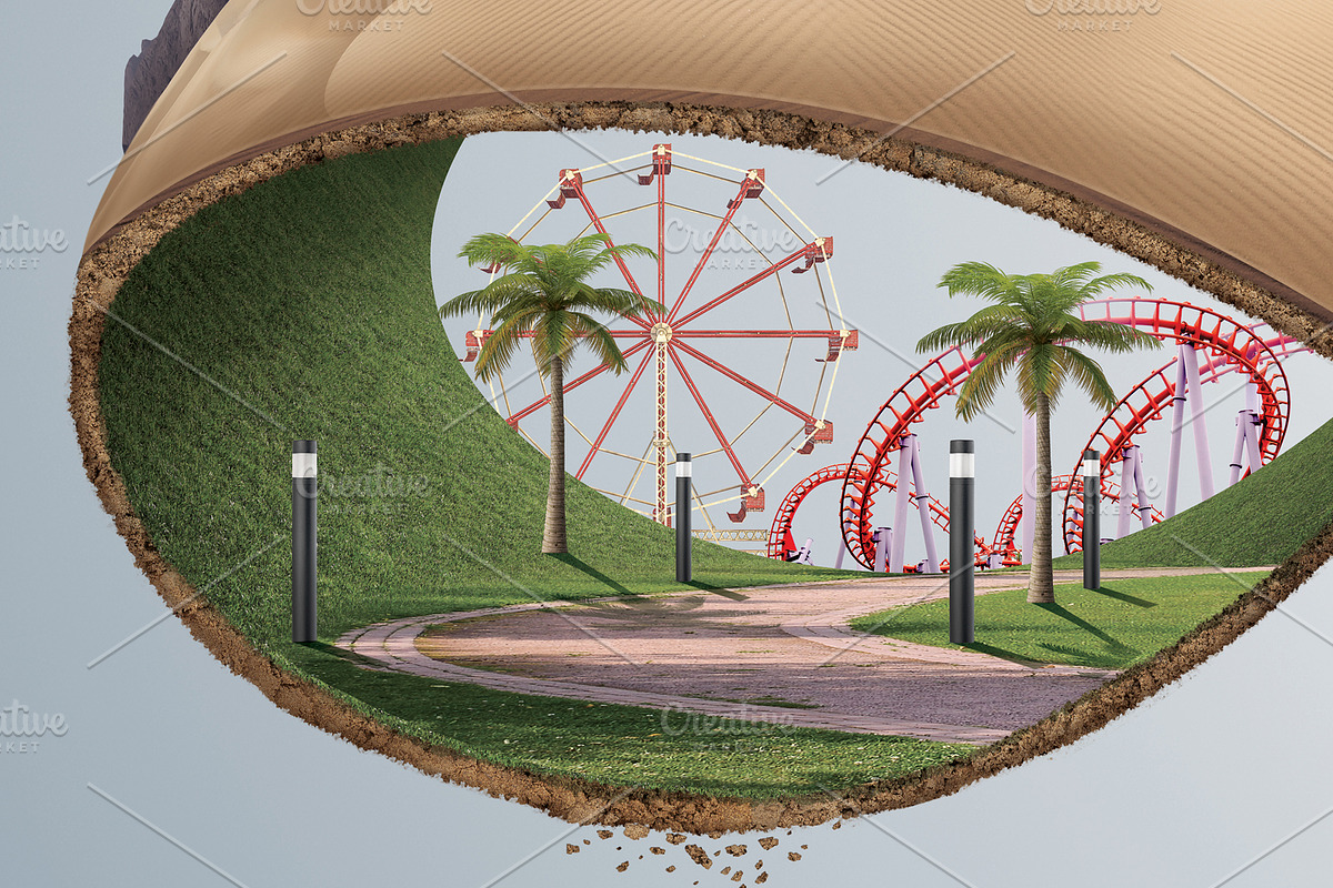 Creative infinity road concept, a Transportation Illustration by Nomad (Photo 3 of 4)