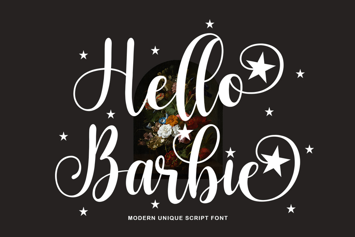 Hello Barbie, a Script Font by Bosstype Studio (Photo 1 of 6)