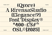 Qyore – Elegant Modern Serif, a Serif Font by Nollev (Thumbnail 2 of 9)
