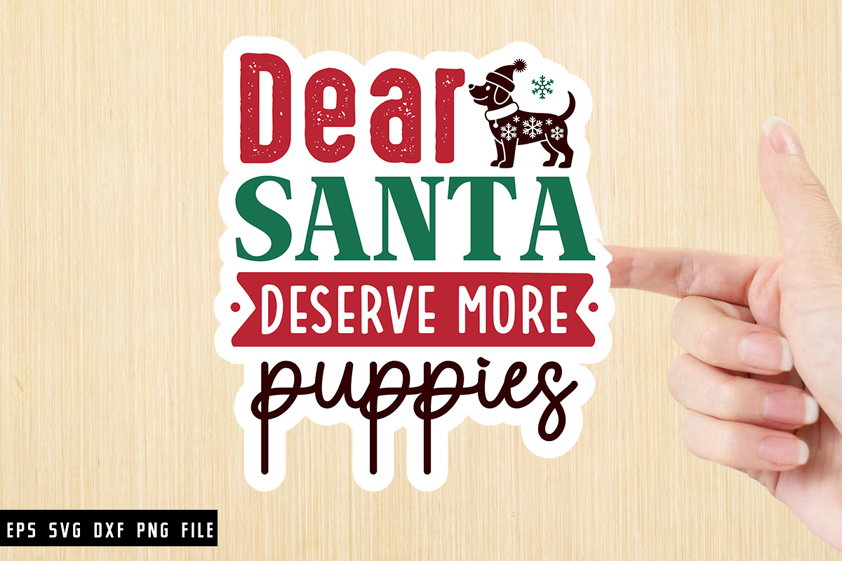 Christmas Dog Sticker Bundle, a Graphic by crative8112 (Photo 9 of 12)