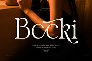 Becki Elegant Serif Display Font, a Serif Font by Graphicxell (Thumbnail 1 of 8)
