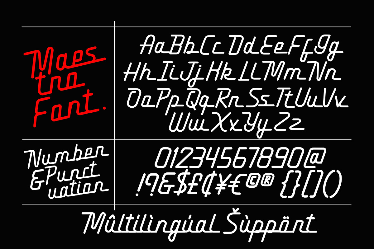 Maestro - Vintage Monoline Font, a Script Font by HRDR (Photo 10 of 11)