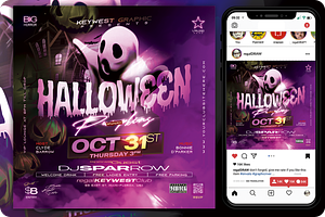 Halloween Flyer, a Flyer Template by regalDRAW