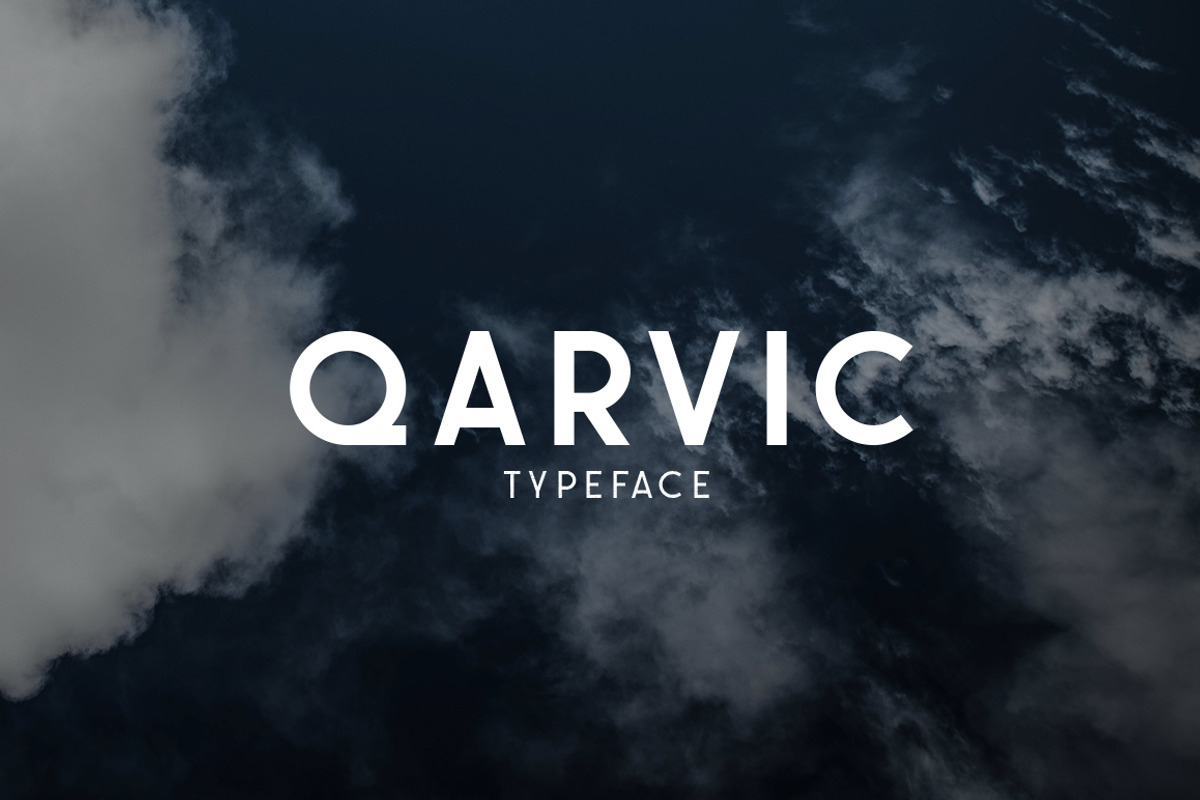 QARVIC Typeface, a Sans Serif Font by alit design (Photo 6 of 7)