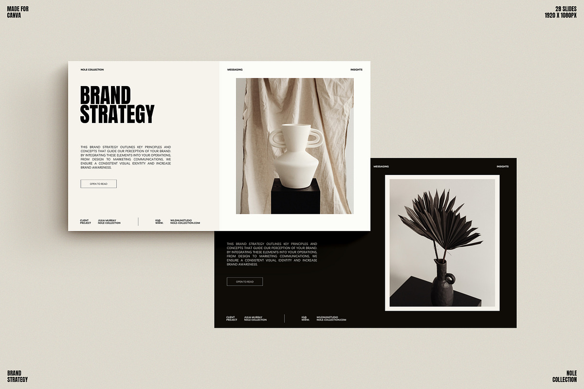 NOLE / Brand Strategy, a Presentation Template by Wildnun Studio (Photo 1 of 16)