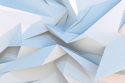 White polygonal geometric background