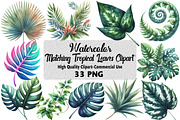 matching Tropical Leaves Bundle, an Illustration by Daily.Designs (Thumbnail 1 of 5)