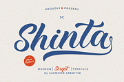 Sc Shinta, a Script Font by saemoon creative (Thumbnail 1 of 16)