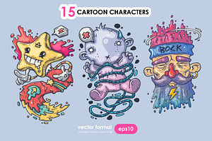 15 Different Cartoon Characters