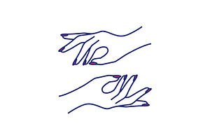 hand beauty line logo design vector, a Branding & Logo Template by devastd