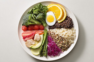 Veggie rice meal, a Photo by Beautiful things
