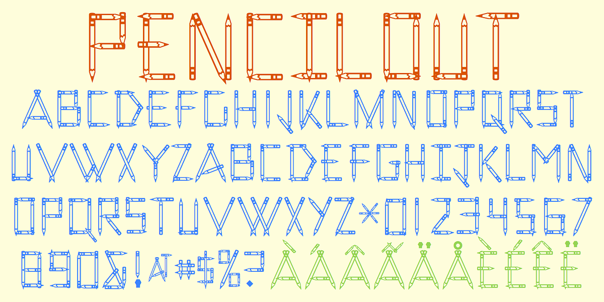 Pencil, a Font by Ingrimayne Type (Photo 6 of 6)
