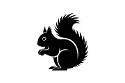 Squirrel Silhouette Vector Bundle, an Illustration by yasushie (Thumbnail 28 of 48)