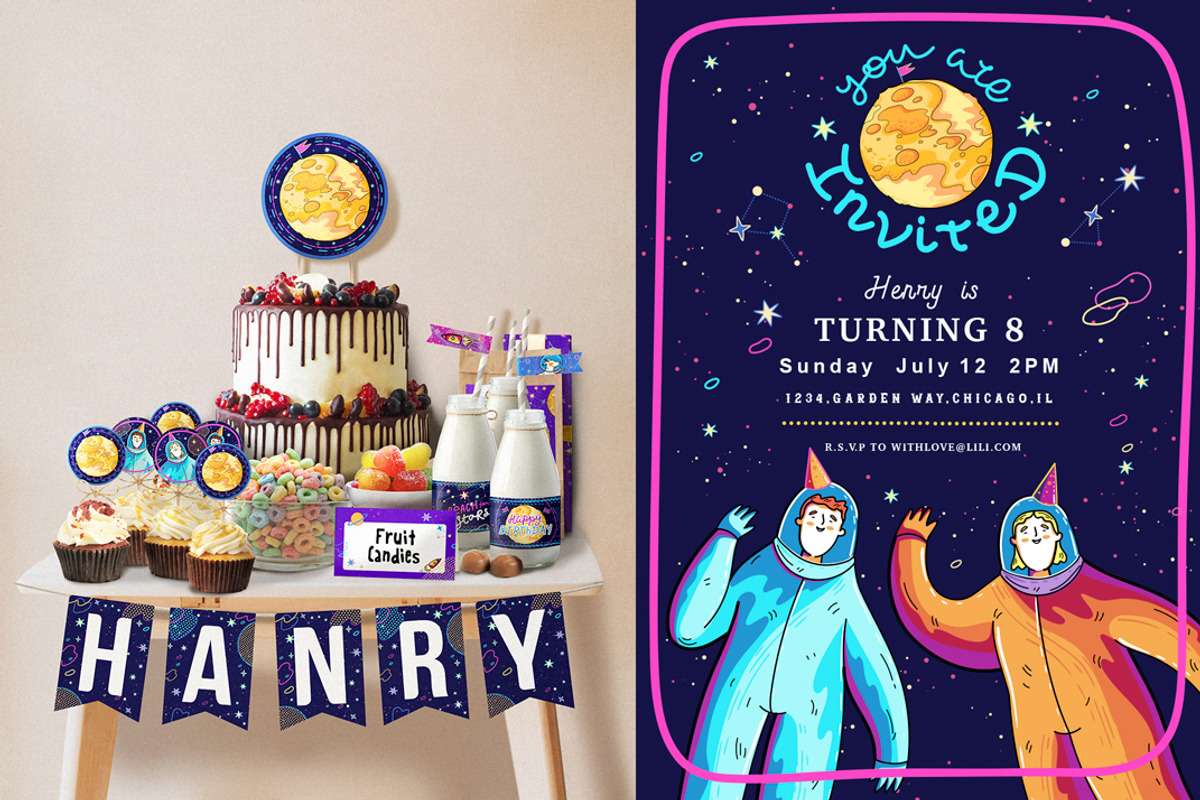 Colorful Space Collection, a Decorative Illustration by Yeticrab (Photo 11 of 12)