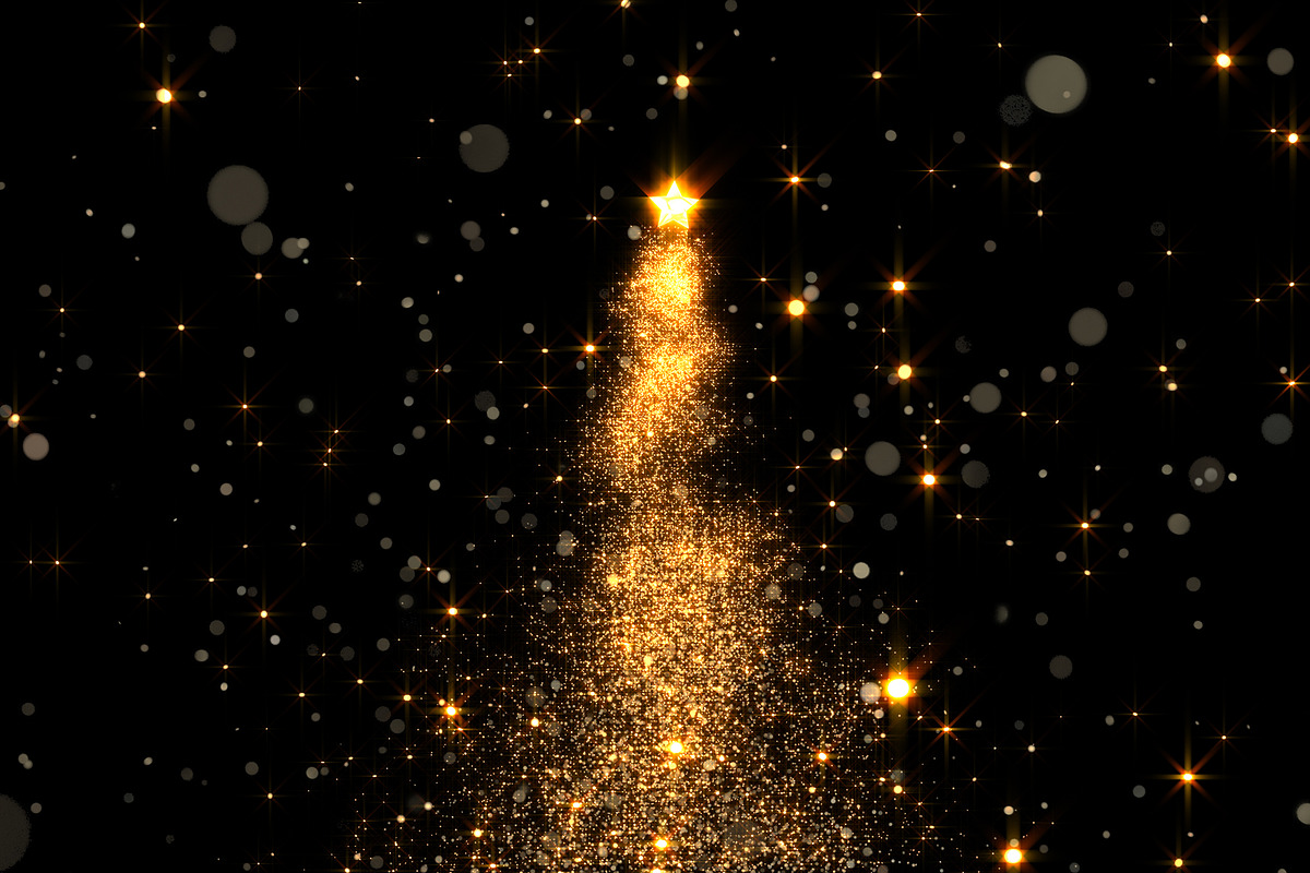 shining star Christmas tree, an Illustration by Leone_v (Photo 1 of 3)