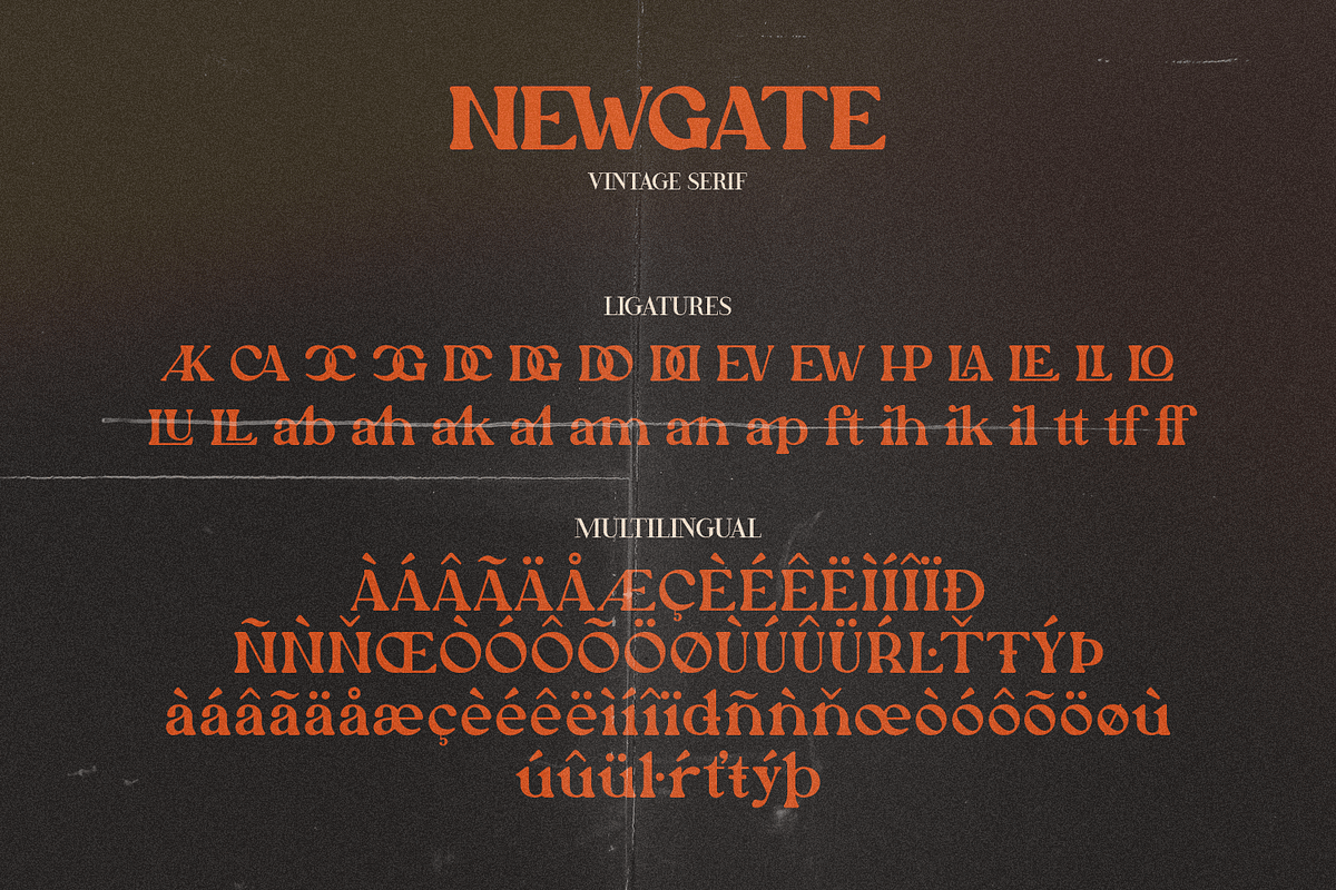 Newgate, a Serif Font by FactoryType Studio (Photo 8 of 10)