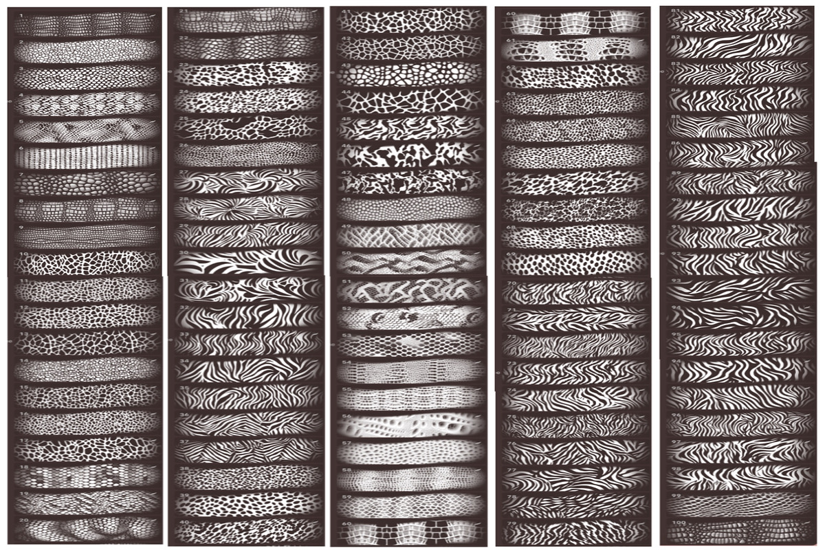 Animal print Procreate 100 brush set, a Brush Add-On by Elenbushe (Photo 2 of 7)