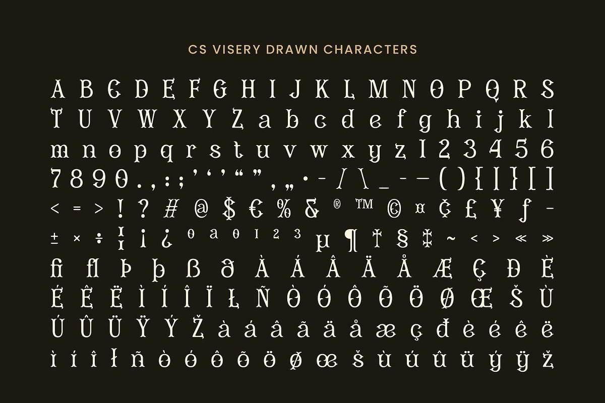 CS Visery Drawn, a Serif Font by Craft Supply Co. (Photo 8 of 8)