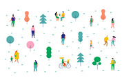 People crowd vector set, a Person Illustration by Vector_Art (Thumbnail 7 of 8)