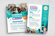 Modern Church Summer Camp Flyer, a Flyer Template by BrandPacks (Thumbnail 1 of 5)