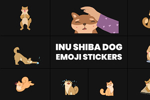 Inu Shiba Dog Emoji Stikers DaVinci, a Templates & Theme by 2dfx