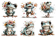 Whimsical Spring Frog Clipart, an Illustration by Dream Creation (Thumbnail 4 of 6)