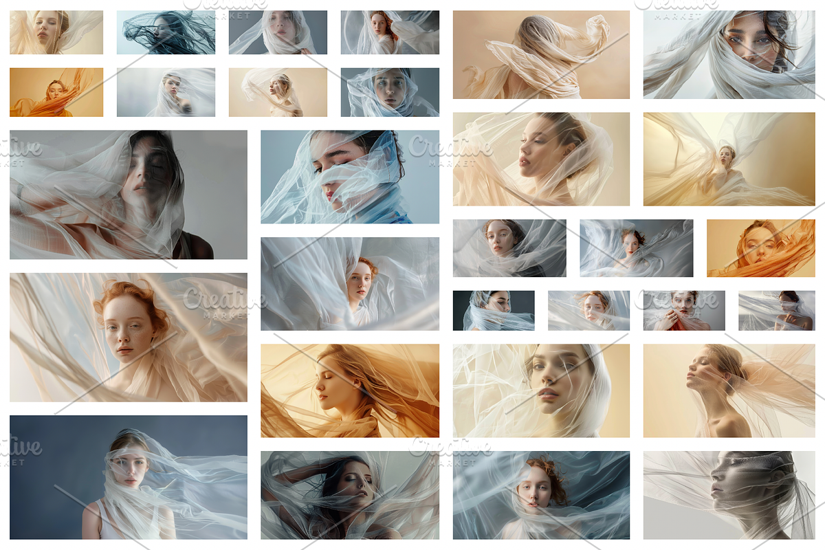 148 Young wrapped models, a Beauty & Fashion Photo by Handmadefont (Photo 6 of 153)