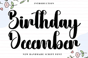 Birthday December, a Handwritten Font by InermediaSTUDIO (Thumbnail 1 of 8)
