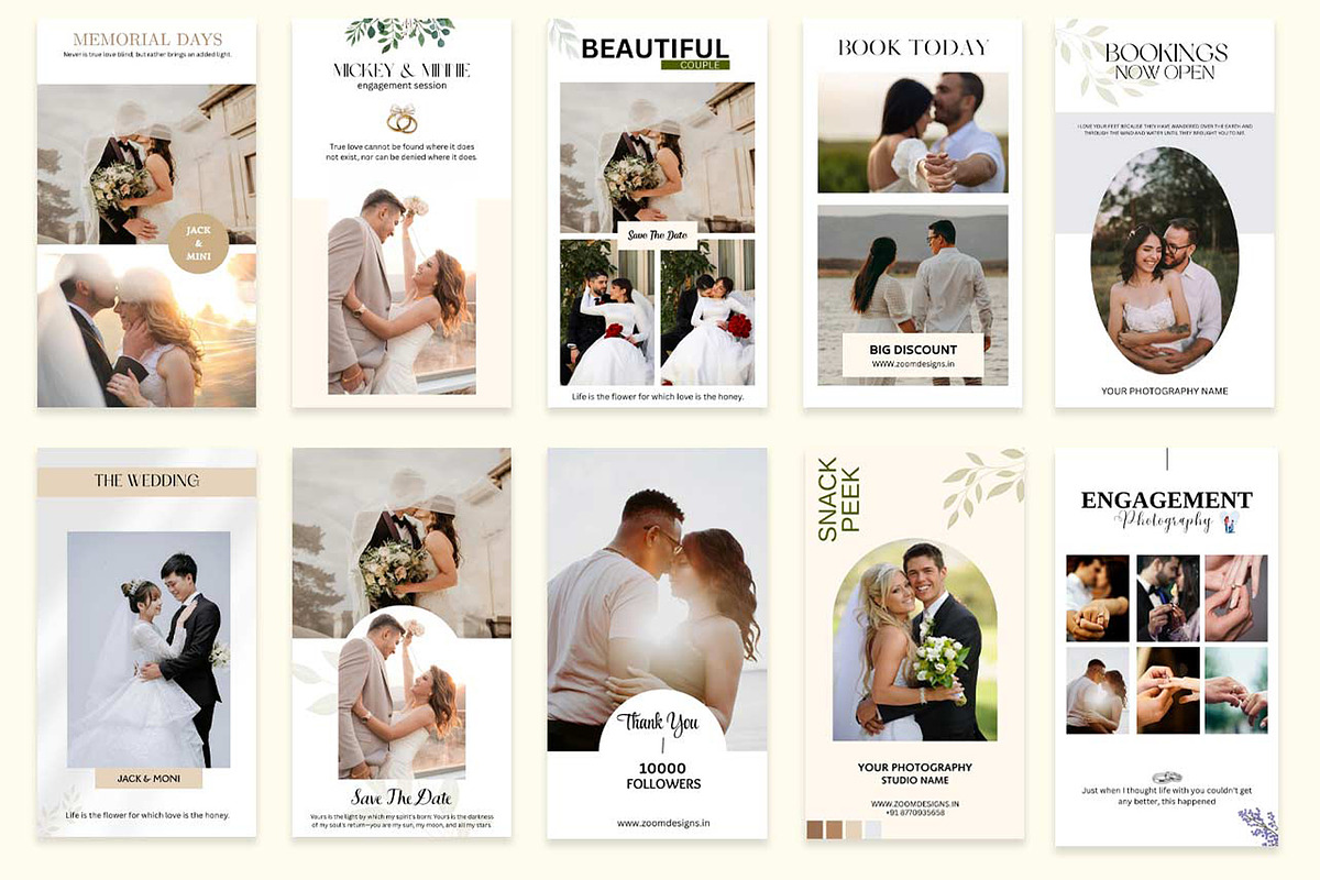 Instagram Stories Template-Wedding preview 6