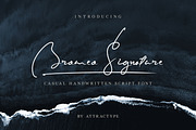 Bromeo Signature - Casual Font, a Script Font by Attractype (Thumbnail 1 of 12)