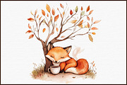 Cozy Fall Clipart, Fall Animals Clip, an Illustration by Sublimation Artist (Thumbnail 3 of 6)