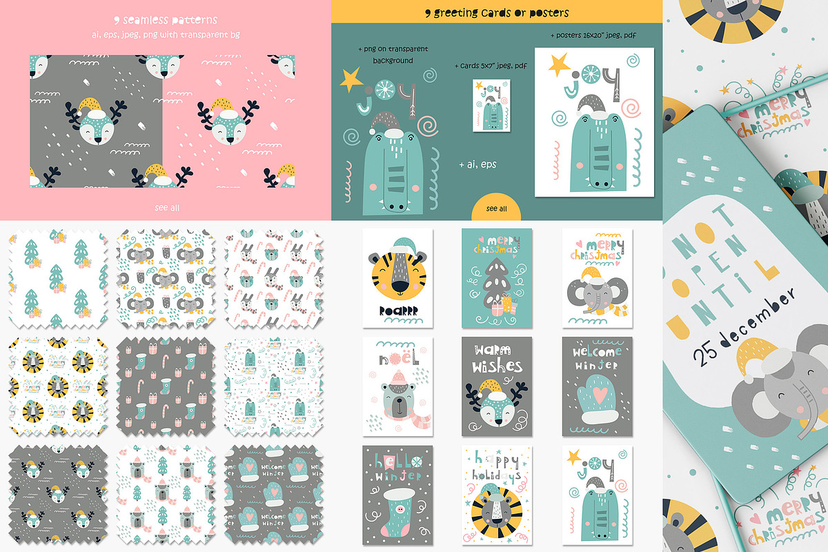 Big Kids Bundle Graphic & Patterns, an Animal Illustration by Nursery Art (Photo 12 of 18)