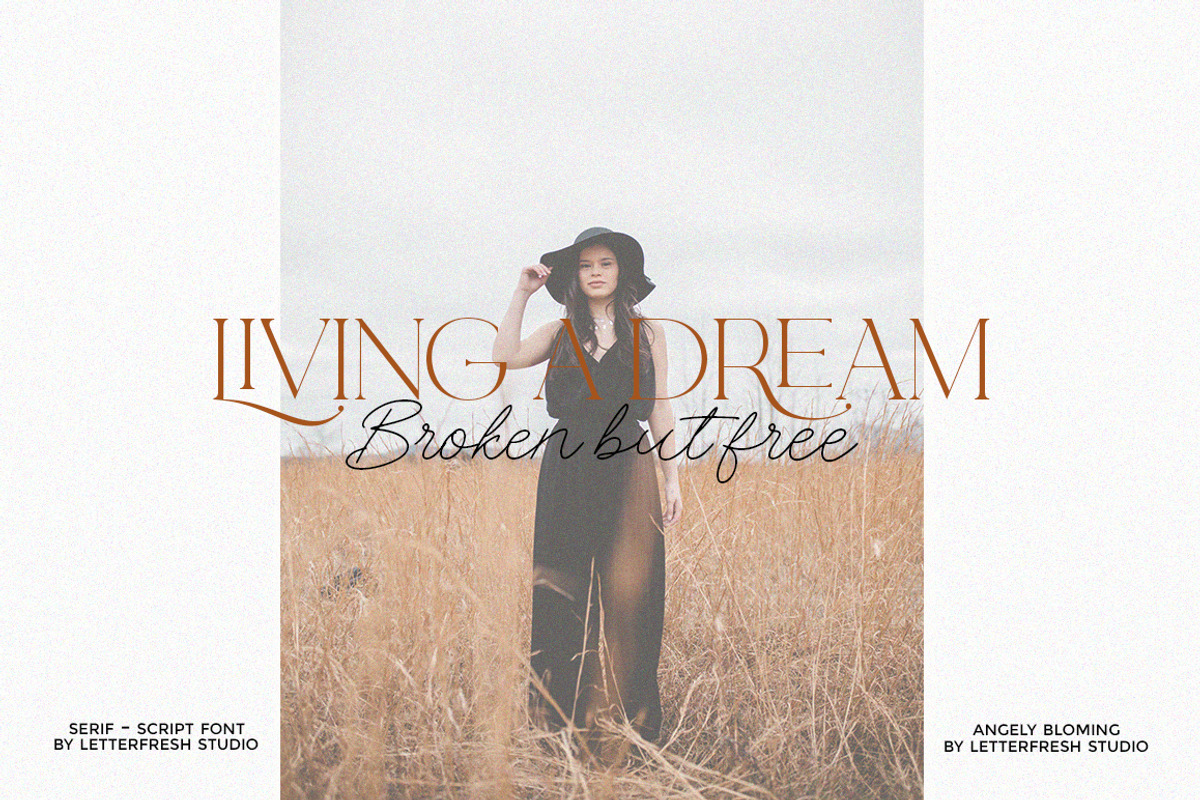 Angely Blooming Duo, a Script Font by Letter Fresh (Photo 6 of 8)