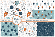 Rocket Pop - Seamless Patterns Set, a Pattern Graphic by Cuteanny Design (Thumbnail 1 of 8)