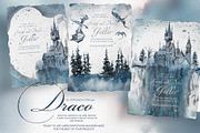 Hand Painted Draco Clipart Set, a Decorative Illustration by ArtCreationsDesign (Thumbnail 12 of 13)