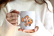 Cute Clownfish Clipart, an Illustration by CreationArt (Thumbnail 4 of 9)