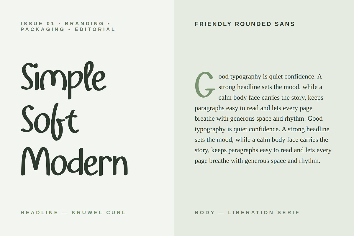 Kruwel Curl – Sans, a Sans Serif Font by Gookkis Studio (Photo 8 of 17)