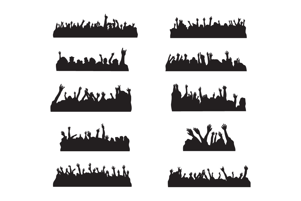 Cheerful crowd silhouette, a Person Illustration by Syaeful Anas (Photo 2 of 2)
