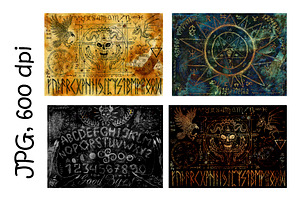 Ouija Spiritual Board Designs