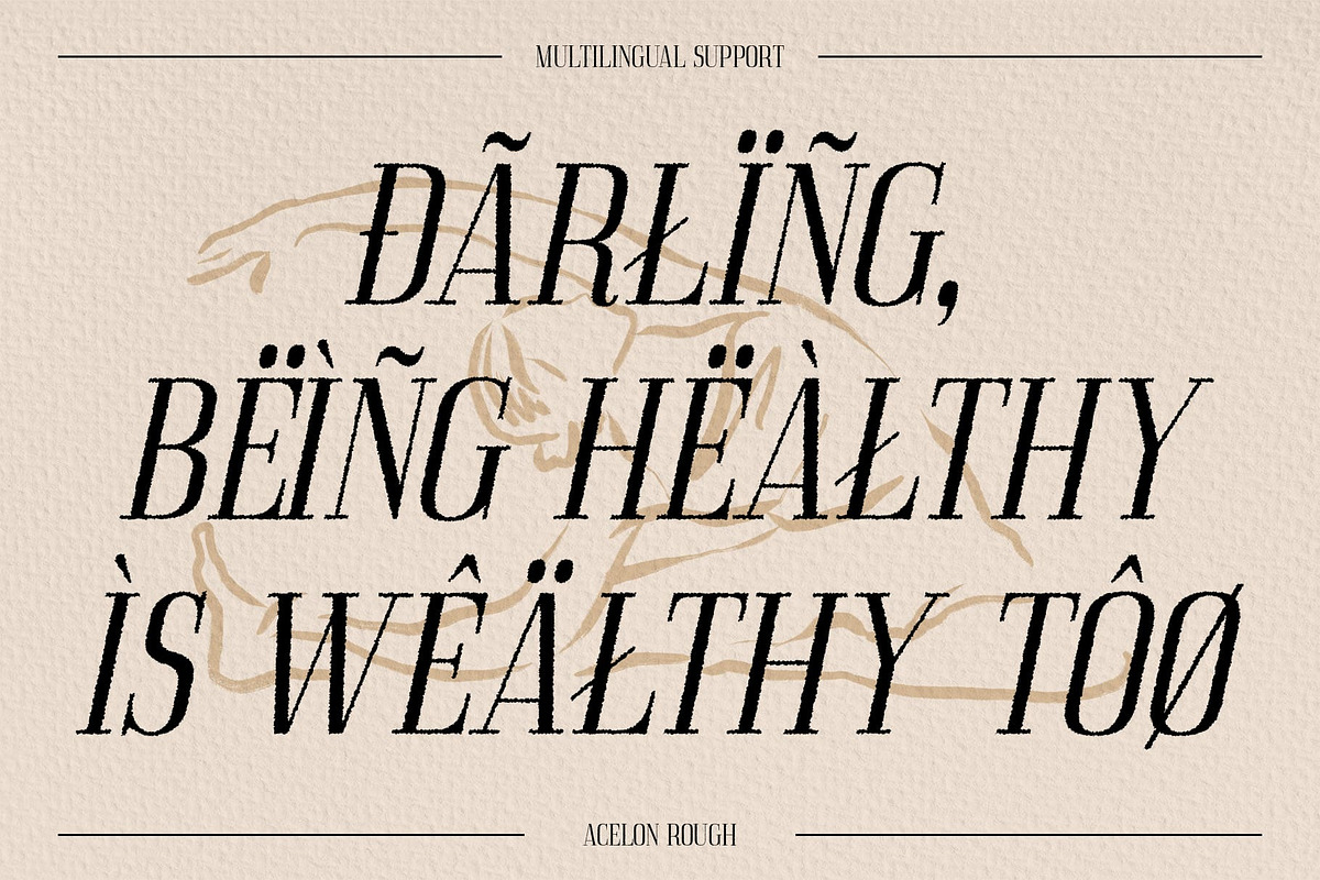Acelon Rough, a Serif Font by Craft Supply Co. (Photo 4 of 8)