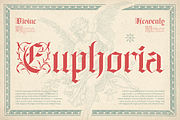 Aghony, a Blackletter Font by Burntilldead (Thumbnail 7 of 12)
