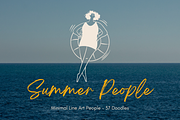 Summer People: Minimal Line Art, a Person Illustration by Veyla (Thumbnail 1 of 11)