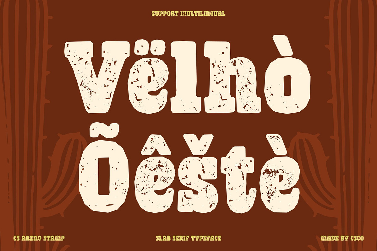 CS Areno Stamp, a Slab Serif Font by Craft Supply Co. (Photo 5 of 8)