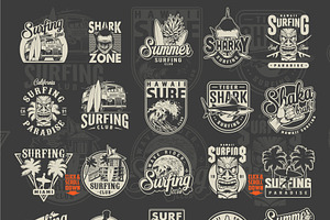 Vintage Surfing Emblems