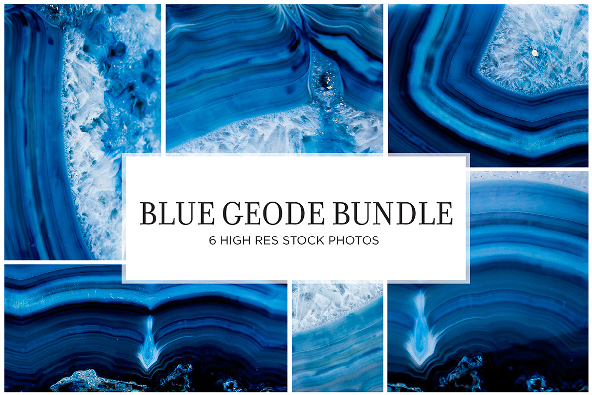 Blue Geode Stock Bundle, a Nature Photo by r.r.palacios (Photo 1 of 6)
