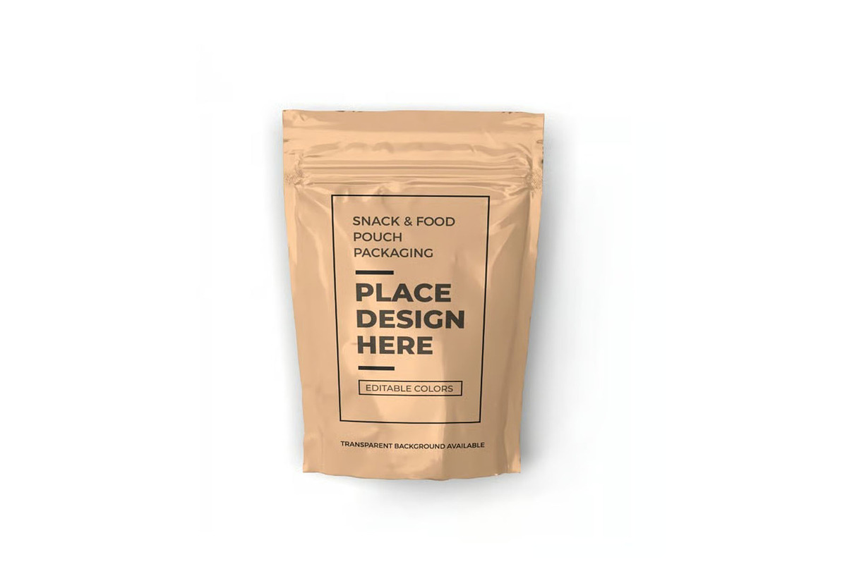 Food Pouch Packaging Mockup Template, a Packaging Mockup by DesignRushMarket (Photo 5 of 11)