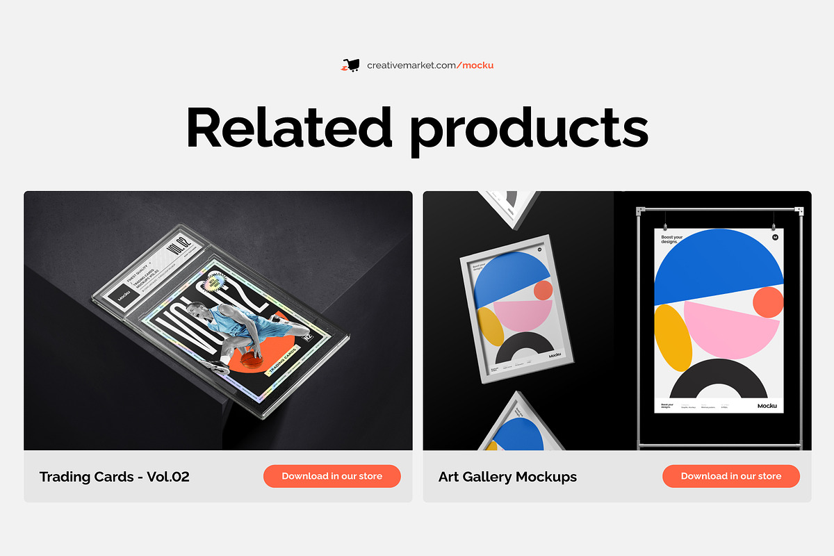 Trading Card Mockups, an Advertising Mockup by Mocku (Photo 7 of 11)