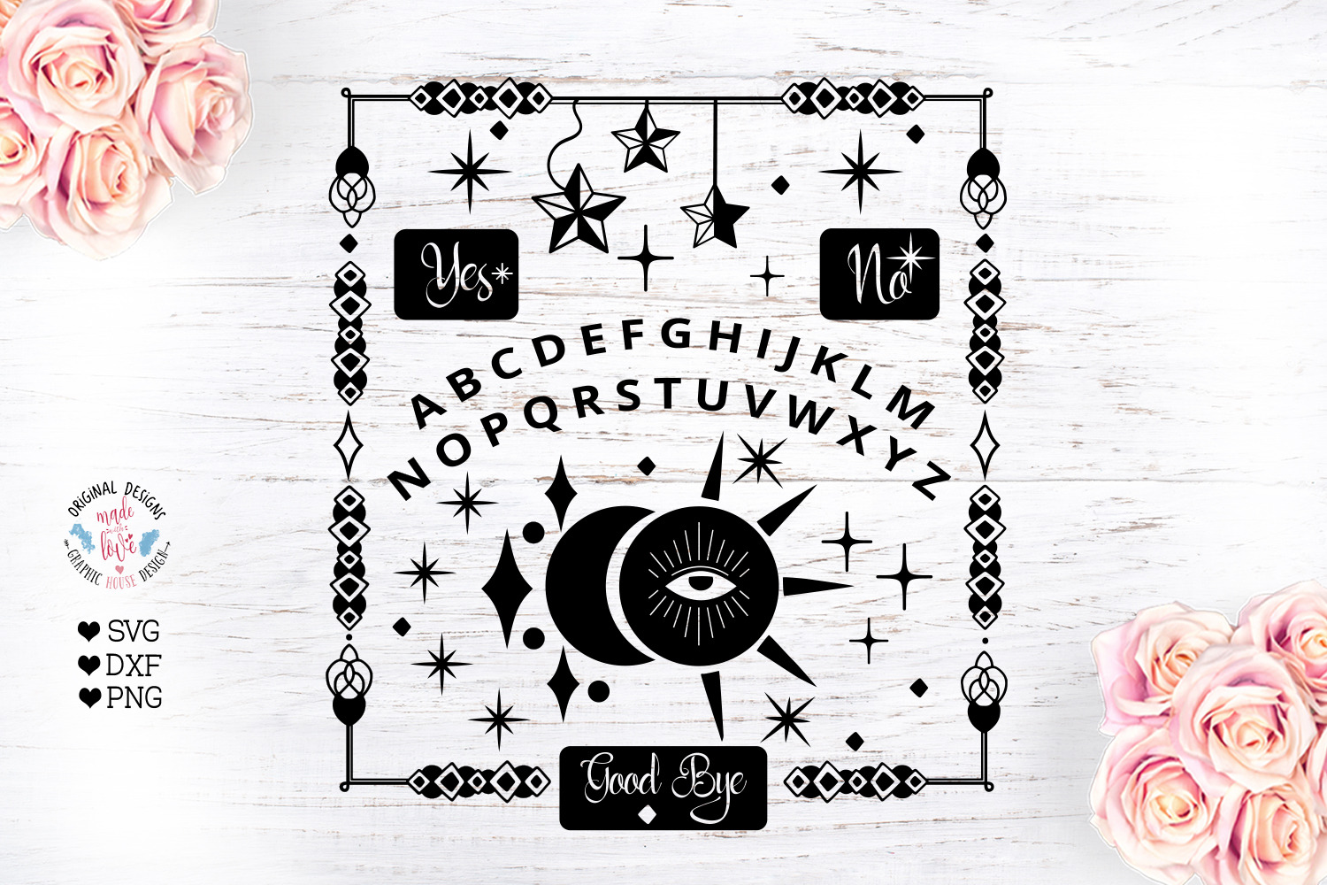 Spirit Board SVG - Board Games Cut F, an Illustration by Graphic House ...