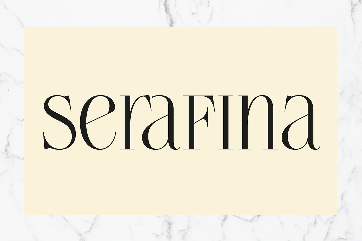 Serafina - Elegant Serif, a Serif Font by Genilson Santos (Photo 2 of 17)